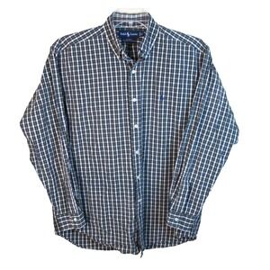 Ralph Lauren Blake Long Sleeve Button Down Shirt Men's Medium Cotton Plaid